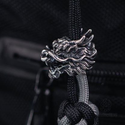 Chinese Dragon Paracord Bead for Knife, lanyard Pendants，custom beads，550 Paracord， Bracelet beads, and EDC Gears, ShadowEDC DIY Outdoor Survival Tool Accessories 