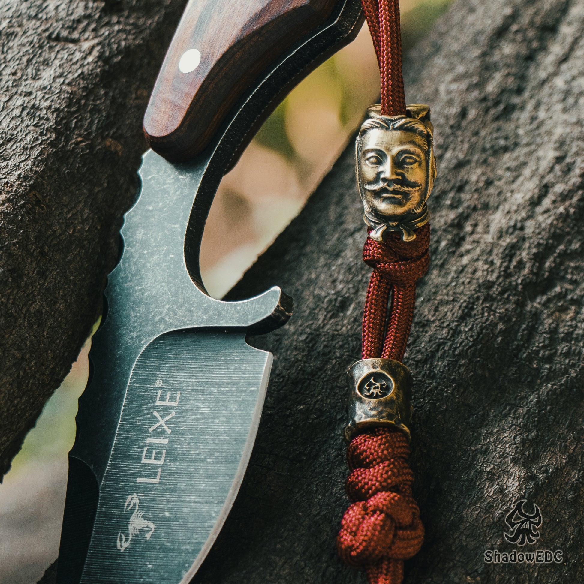 Chinese terracotta army Paracord Bead for Knife, lanyard Pendants，custom beads，550 Paracord， Bracelet beads, and EDC Gears, ShadowEDC DIY Outdoor Survival Tool Accessories 
