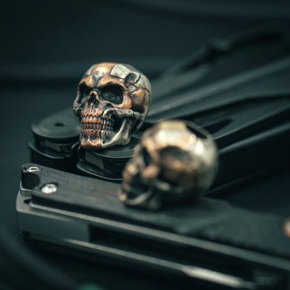 Cross skull Paracord Bead for Knife, lanyard Pendants，custom beads，550 Paracord， Bracelet beads, and EDC Gears, ShadowEDC DIY Outdoor Survival Tool Accessories 