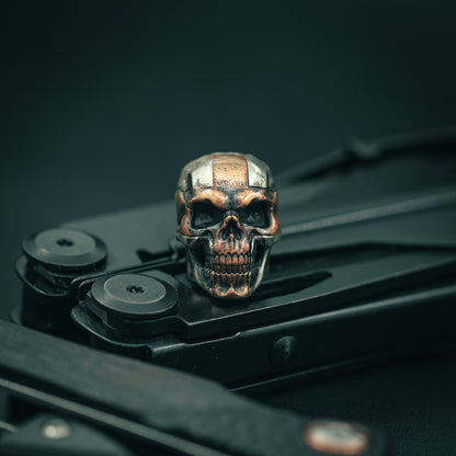 Cross skull Paracord Bead for Knife, lanyard Pendants，custom beads，550 Paracord， Bracelet beads, and EDC Gears, ShadowEDC DIY Outdoor Survival Tool Accessories 
