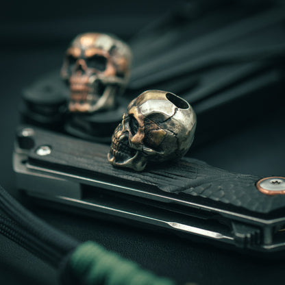 Cross skull Paracord Bead for Knife, lanyard Pendants，custom beads，550 Paracord， Bracelet beads, and EDC Gears, ShadowEDC DIY Outdoor Survival Tool Accessories 