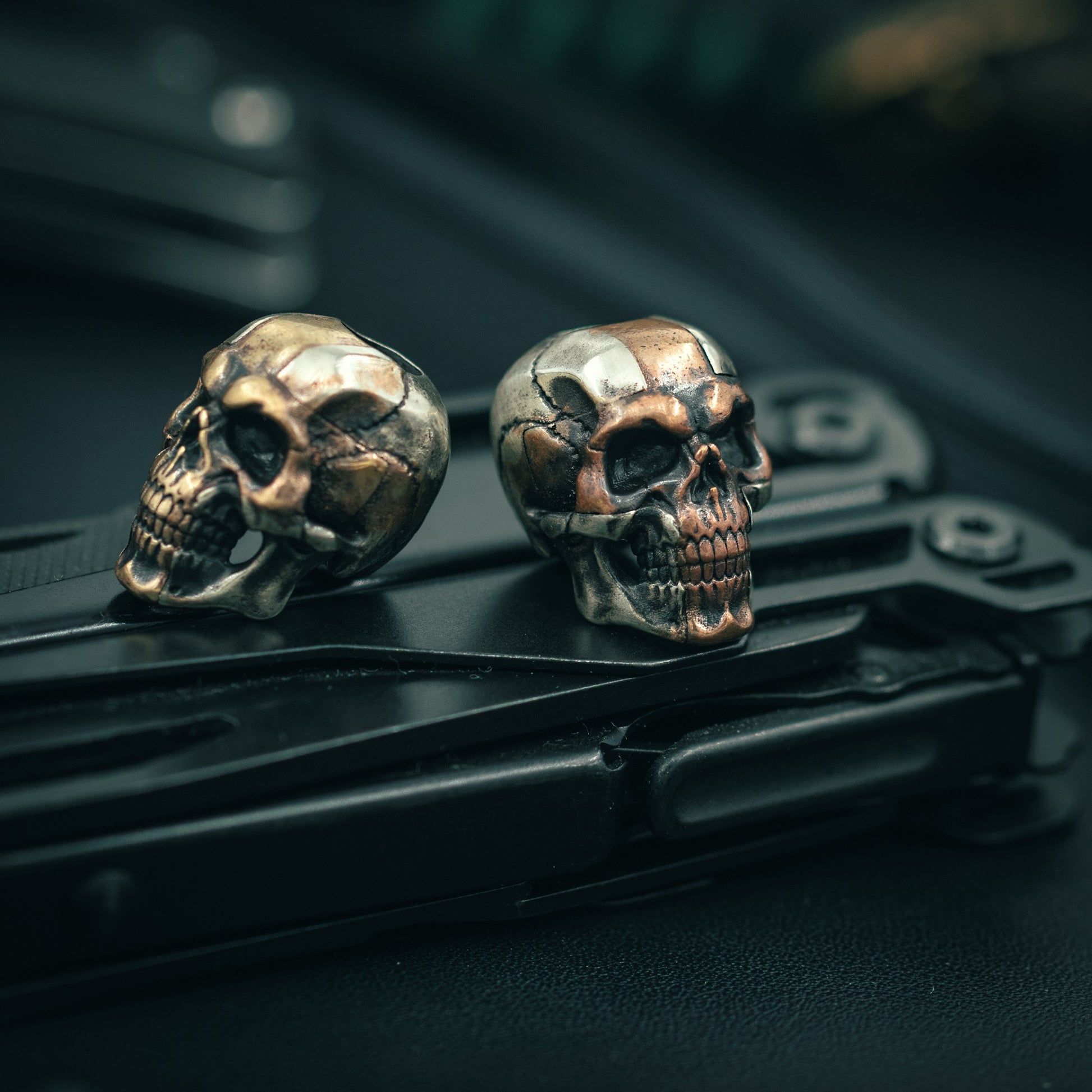 Cross skull Paracord Bead for Knife, lanyard Pendants，custom beads，550 Paracord， Bracelet beads, and EDC Gears, ShadowEDC DIY Outdoor Survival Tool Accessories 
