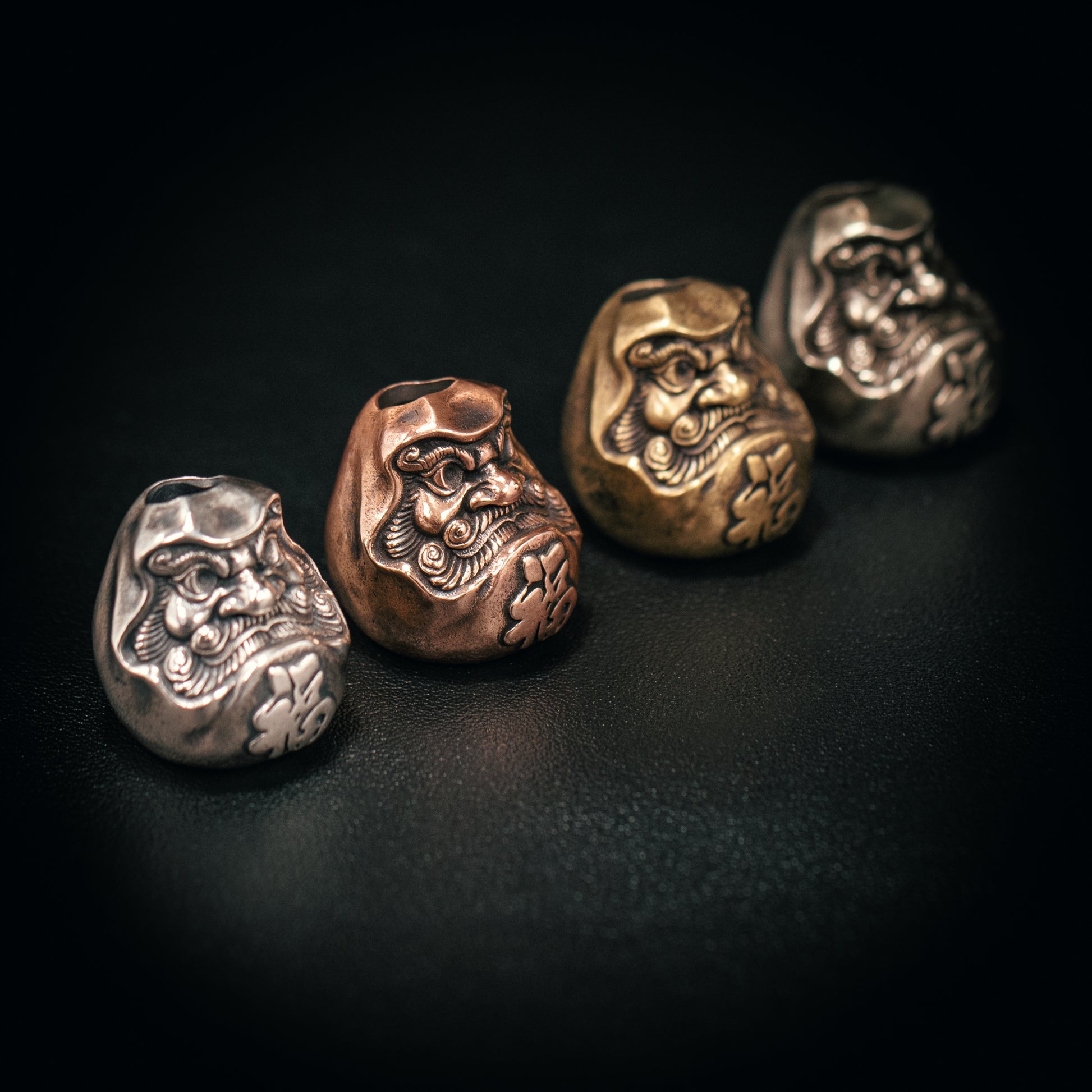 Daruma 达摩 だるま Paracord Bead for Knife, lanyard Pendants，custom beads，550 Paracord， Bracelet beads, and EDC Gears, ShadowEDC DIY Outdoor Survival Tool Accessories 