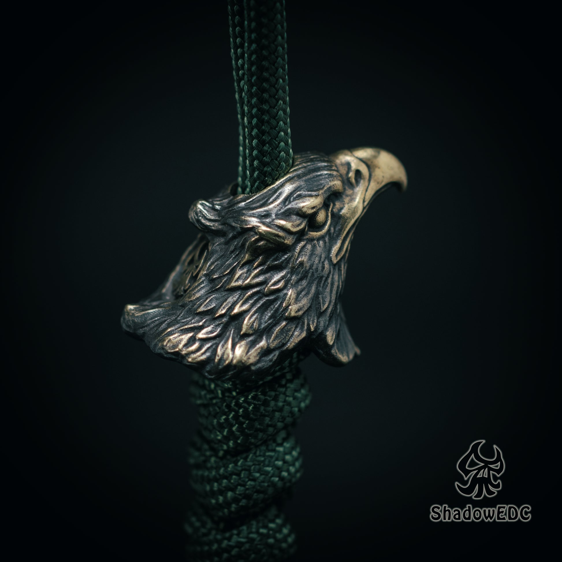 Eagle Paracord Bead for Knife, lanyard Pendants，custom beads，550 Paracord， Bracelet beads, and EDC Gears, ShadowEDC DIY Outdoor Survival Tool Accessories 