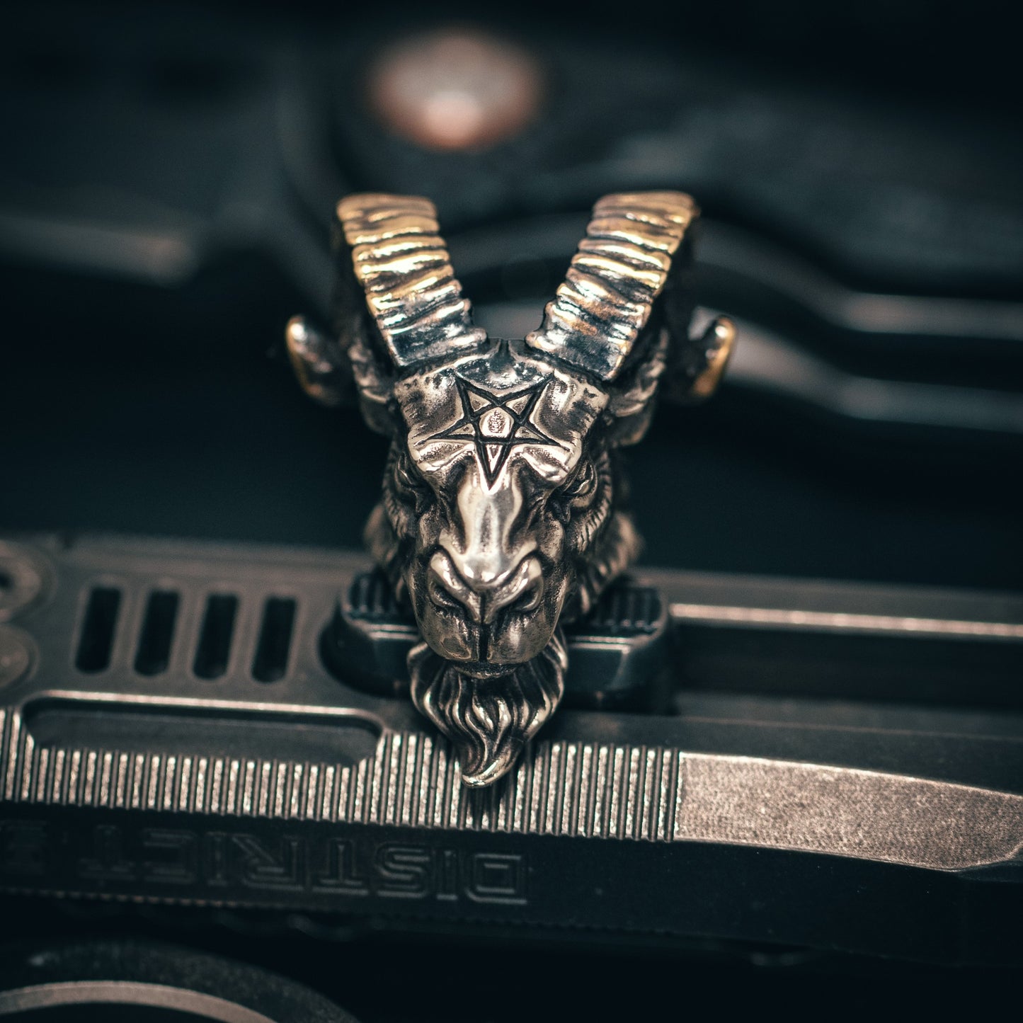 Goat Demon Paracord Bead for Knife, lanyard Pendants，custom beads，550 Paracord， Bracelet beads, and EDC Gears, ShadowEDC DIY Outdoor Survival Tool Accessories 