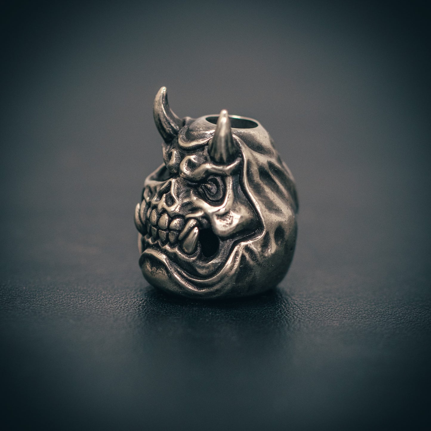 Hannya Skull Daruma Paracord Bead for Knife, lanyard Pendants，custom beads，550 Paracord， Bracelet beads, and EDC Gears, ShadowEDC DIY Outdoor Survival Tool Accessories 
