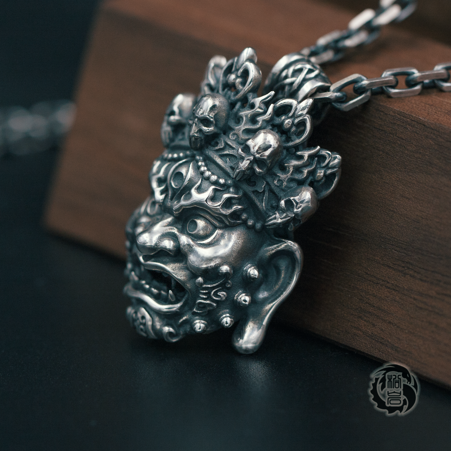 Mahakala Silver Pendant