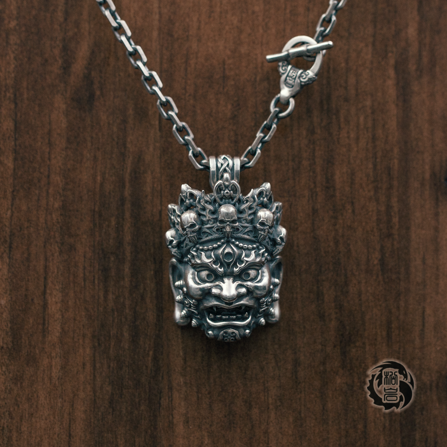 Mahakala Silver Pendant