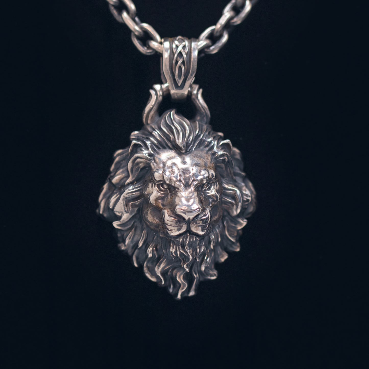 Lion Silver Pendant _ Big