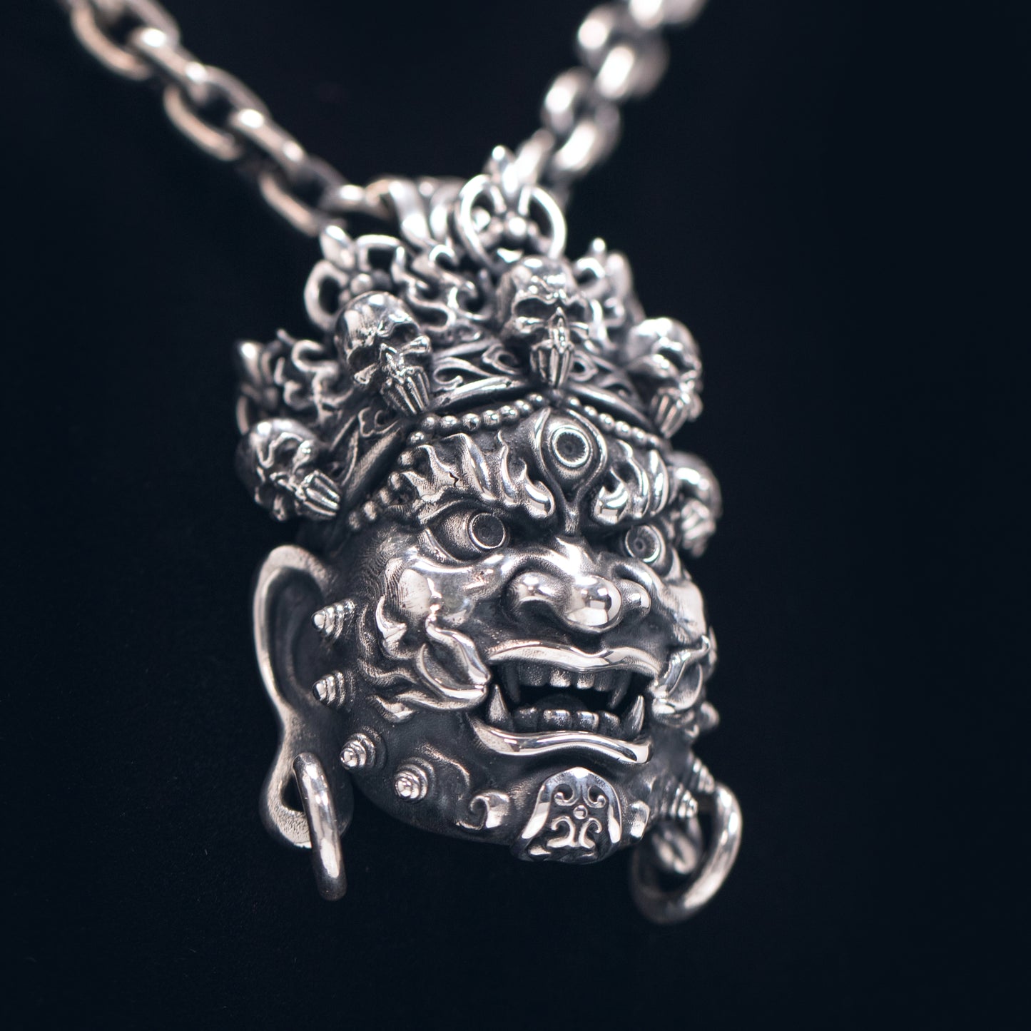 Mahakala Silver Pendant _ Big