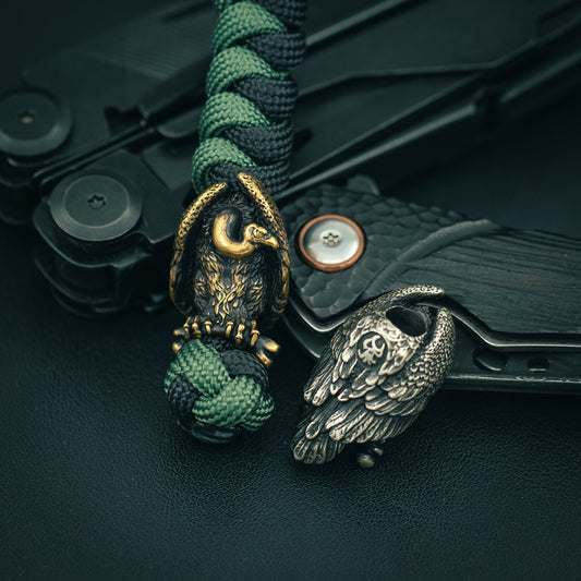 Vulture Paracord Bead