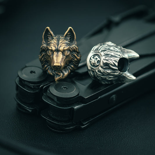 Wolf Paracord Bead