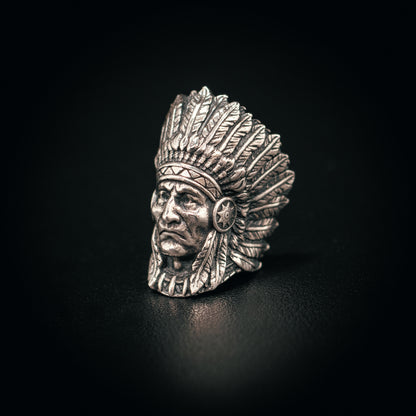 Indian Chief Paracord Bead for Knife, lanyard Pendants，custom beads，550 Paracord， Bracelet beads, and EDC Gears, ShadowEDC DIY Outdoor Survival Tool Accessories 
