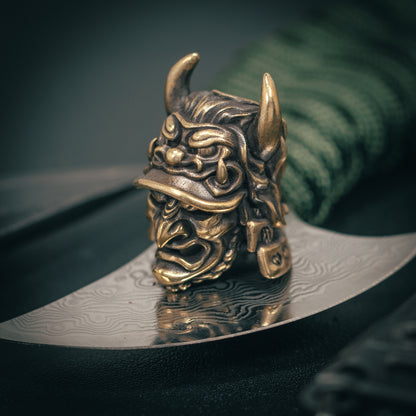 Japanese samurai Paracord Bead for Knife, lanyard Pendants，custom beads，550 Paracord， Bracelet beads, and EDC Gears, ShadowEDC DIY Outdoor Survival Tool Accessories 