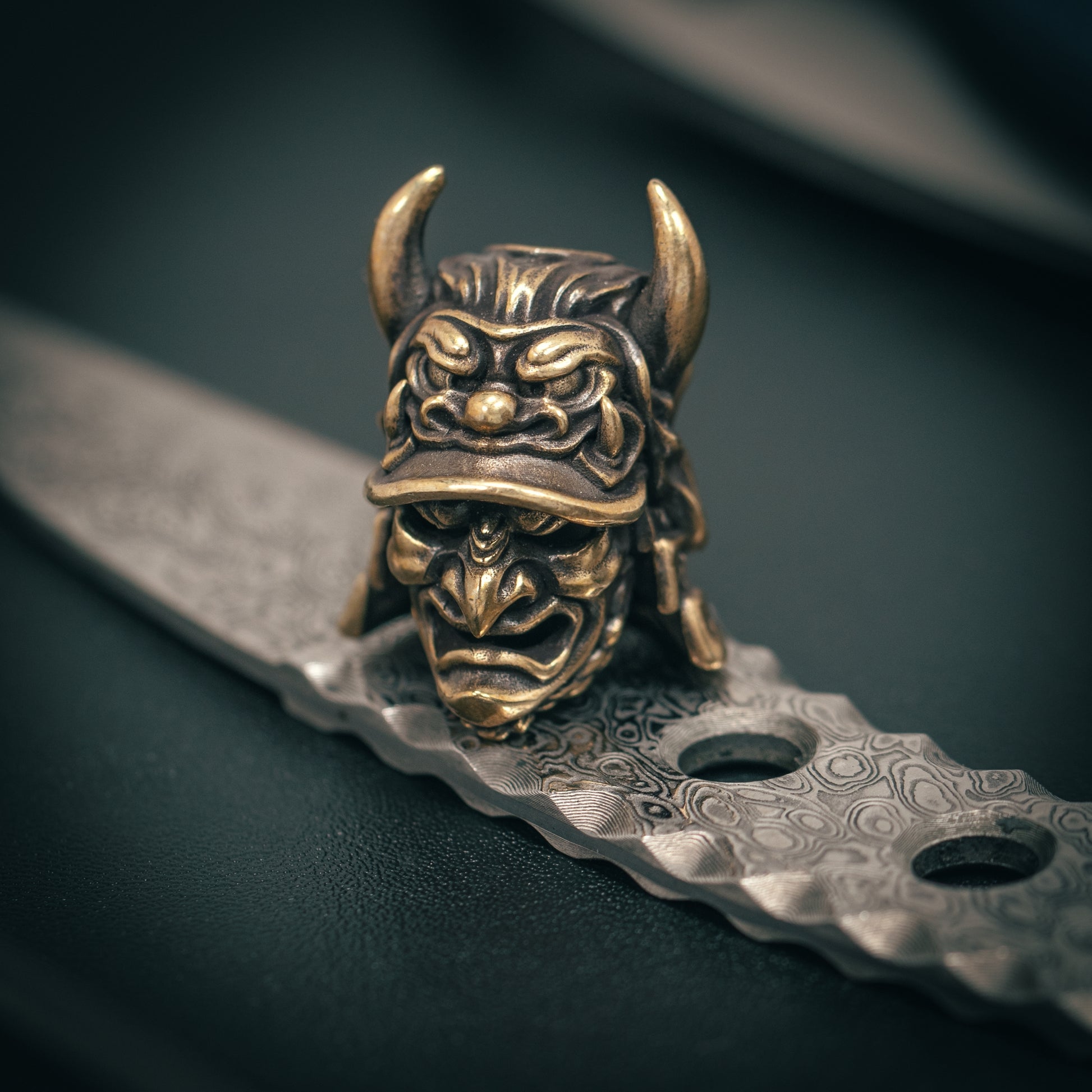 Japanese samurai Paracord Bead for Knife, lanyard Pendants，custom beads，550 Paracord， Bracelet beads, and EDC Gears, ShadowEDC DIY Outdoor Survival Tool Accessories 