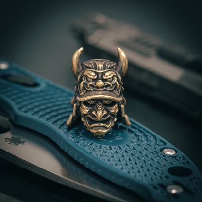 Japanese samurai Paracord Bead for Knife, lanyard Pendants，custom beads，550 Paracord， Bracelet beads, and EDC Gears, ShadowEDC DIY Outdoor Survival Tool Accessories 