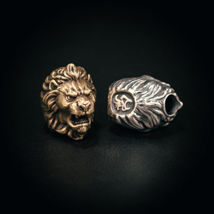 Lion Head Paracord Bead for Knife, lanyard Pendants，custom beads，550 Paracord， Bracelet beads, and EDC Gears, ShadowEDC DIY Outdoor Survival Tool Accessories 