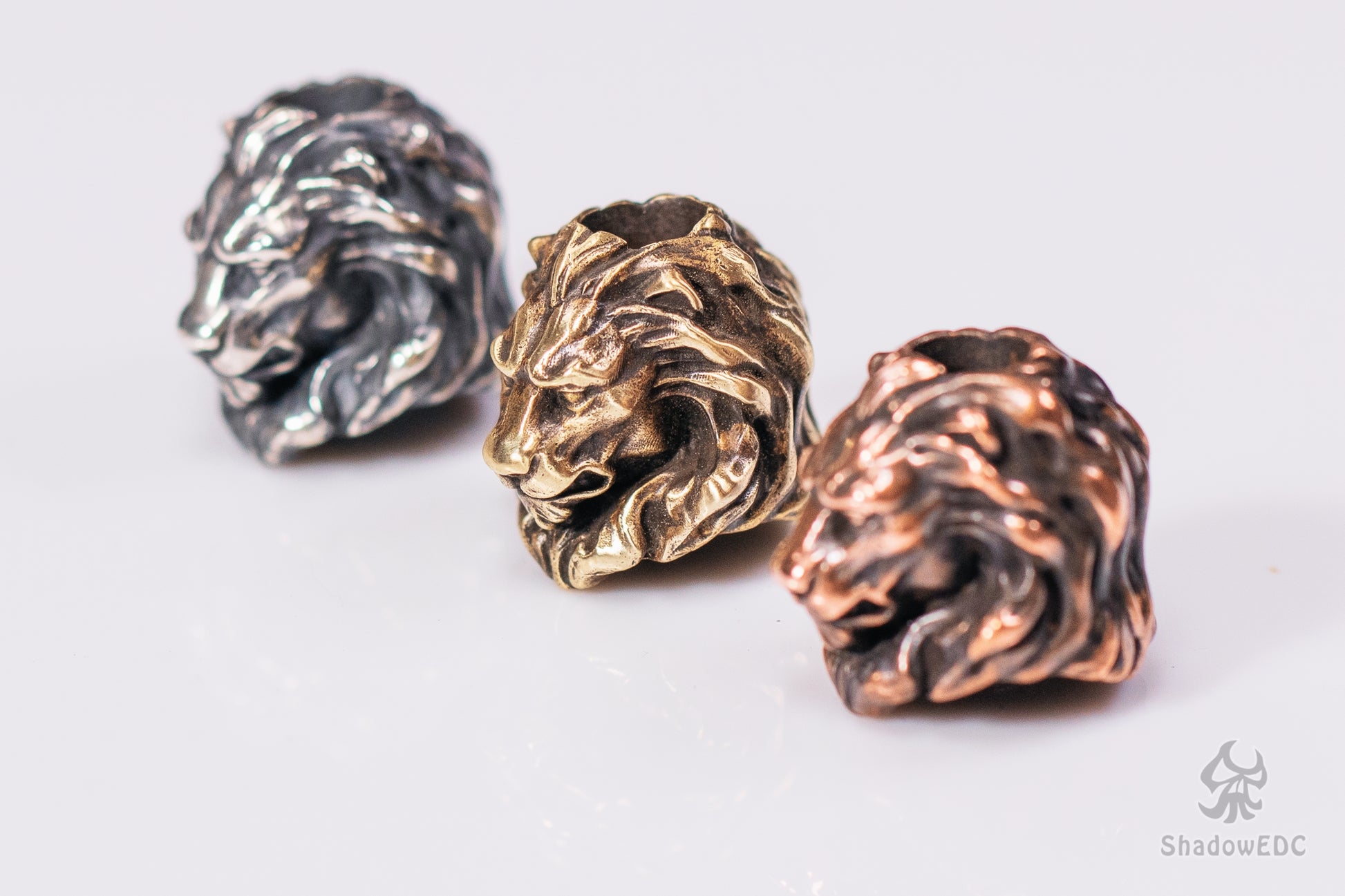 Lion Paracord Bead for Knife, lanyard Pendants，custom beads，550 Paracord， Bracelet beads, and EDC Gears, ShadowEDC DIY Outdoor Survival Tool Accessories 