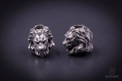Lion Paracord Bead for Knife, lanyard Pendants，custom beads，550 Paracord， Bracelet beads, and EDC Gears, ShadowEDC DIY Outdoor Survival Tool Accessories 
