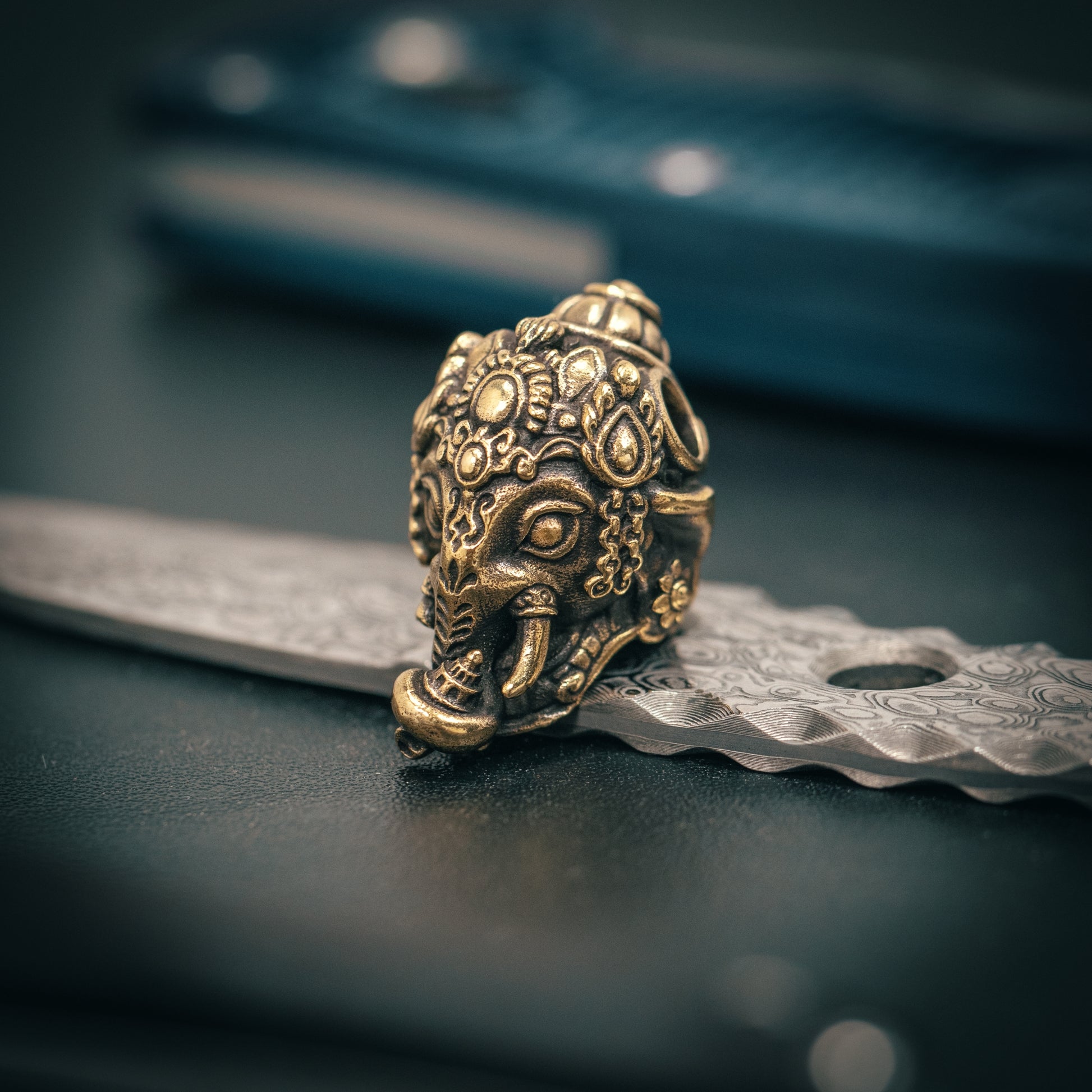 Lord Ganesha Elephant god Paracord Bead for Knife, lanyard Pendants，custom beads，550 Paracord， Bracelet beads, and EDC Gears, ShadowEDC DIY Outdoor Survival Tool Accessories 