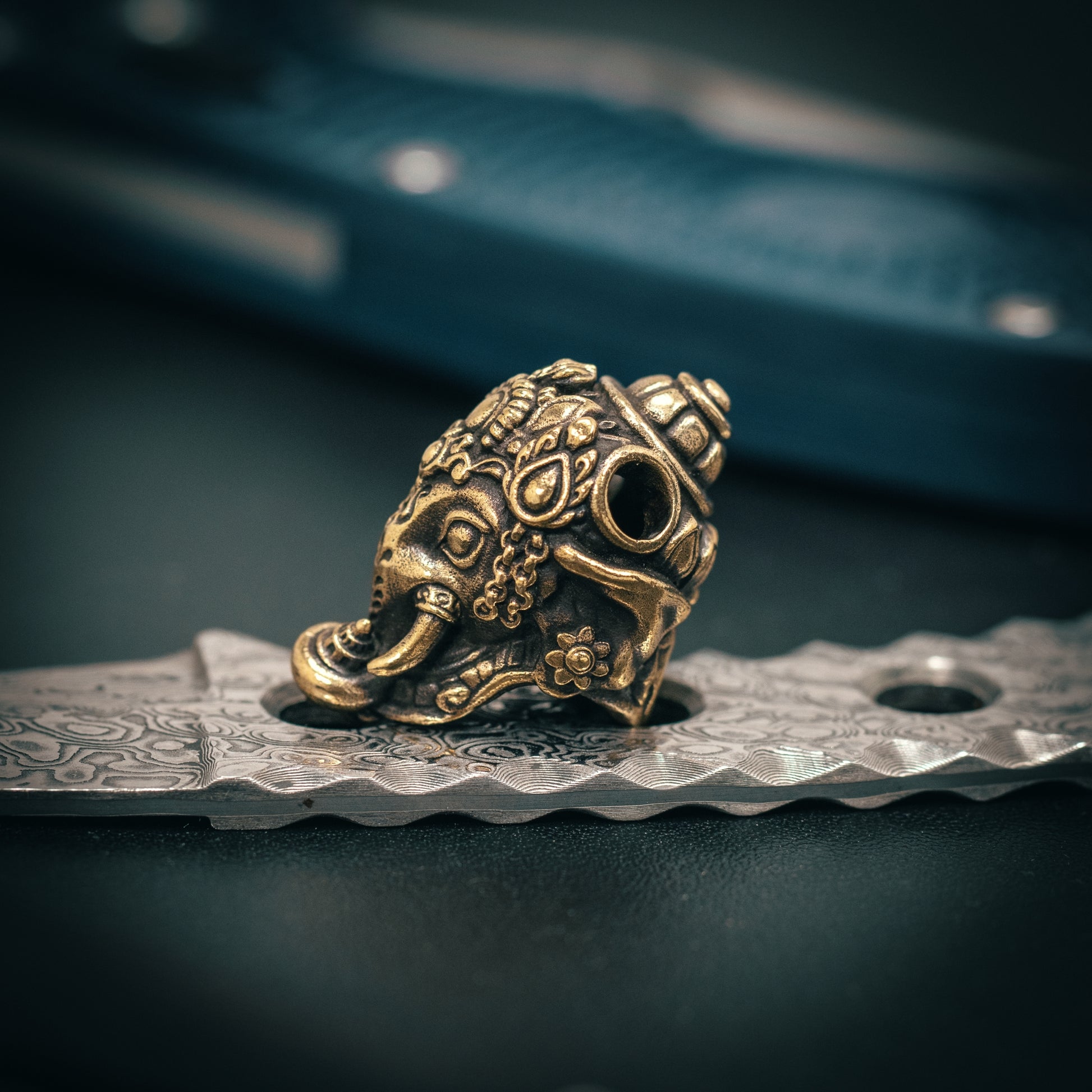 Lord Ganesha Elephant god Paracord Bead for Knife, lanyard Pendants，custom beads，550 Paracord， Bracelet beads, and EDC Gears, ShadowEDC DIY Outdoor Survival Tool Accessories 