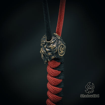 Monkey King Paracord Bead for Knife, lanyard Pendants，custom beads，550 Paracord， Bracelet beads, and EDC Gears, ShadowEDC DIY Outdoor Survival Tool Accessories 
