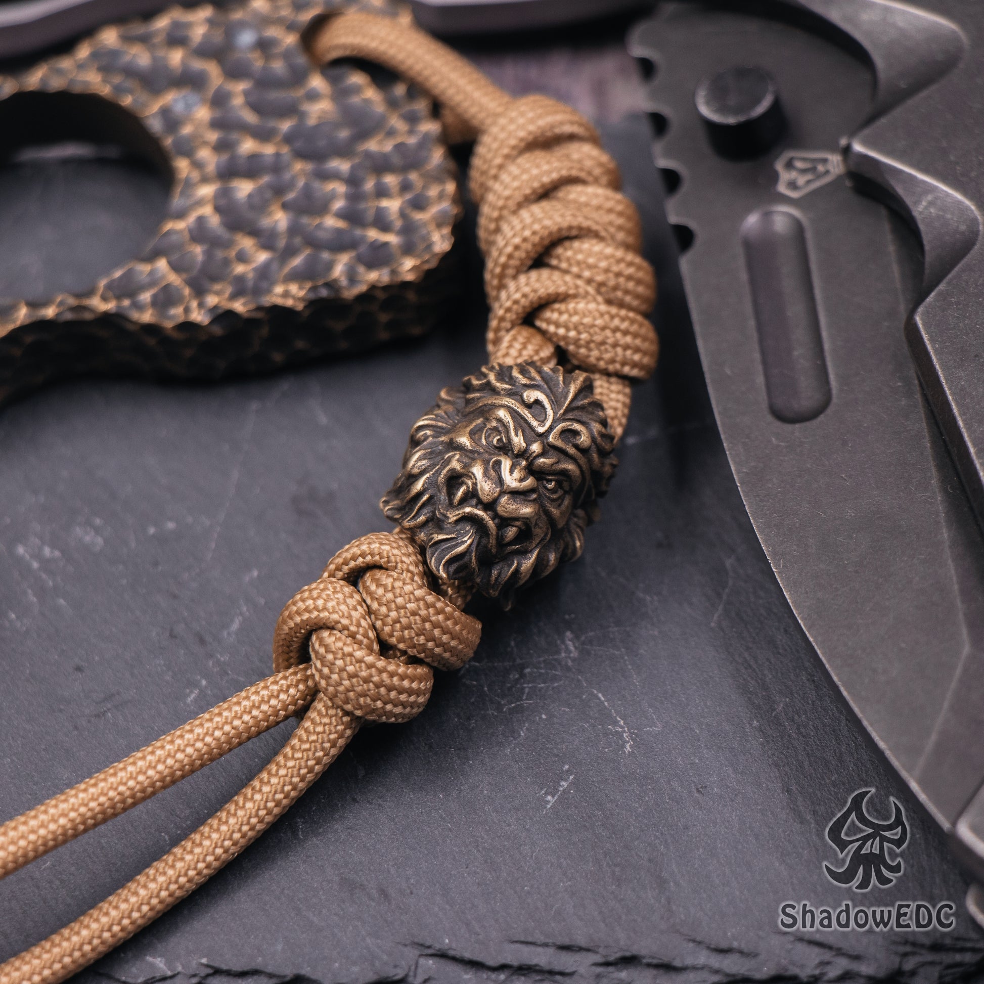 Monkey King Paracord Bead for Knife, lanyard Pendants，custom beads，550 Paracord， Bracelet beads, and EDC Gears, ShadowEDC DIY Outdoor Survival Tool Accessories 