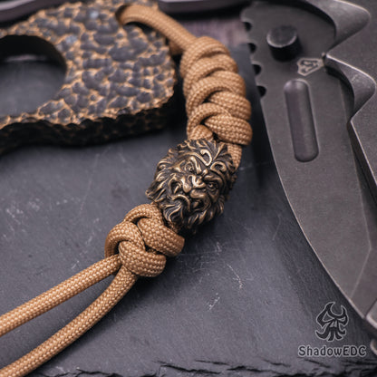 Monkey King Paracord Bead for Knife, lanyard Pendants，custom beads，550 Paracord， Bracelet beads, and EDC Gears, ShadowEDC DIY Outdoor Survival Tool Accessories 