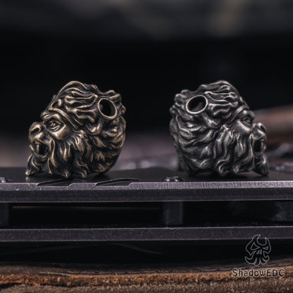 Monkey King Paracord Bead for Knife, lanyard Pendants，custom beads，550 Paracord， Bracelet beads, and EDC Gears, ShadowEDC DIY Outdoor Survival Tool Accessories 