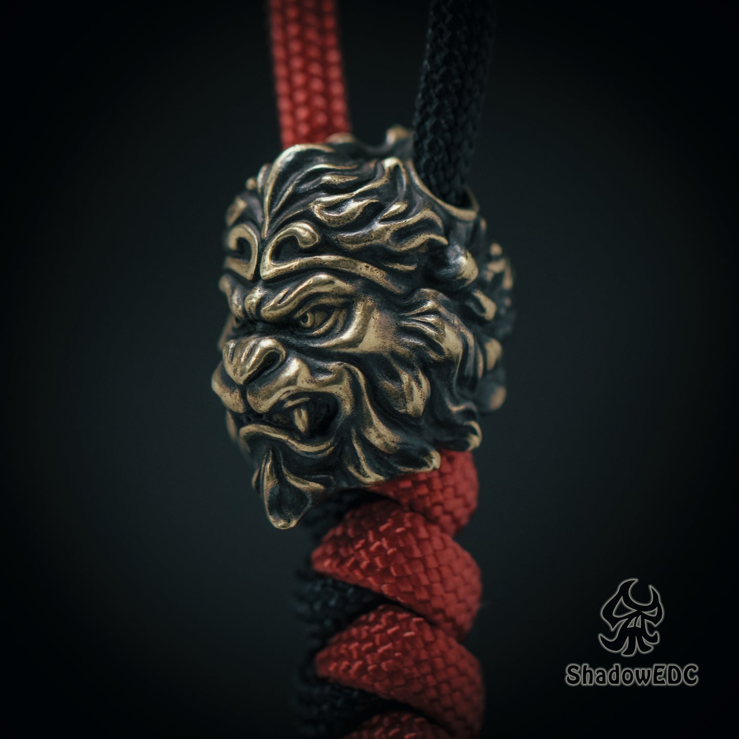 Monkey King Paracord Bead for Knife, lanyard Pendants，custom beads，550 Paracord， Bracelet beads, and EDC Gears, ShadowEDC DIY Outdoor Survival Tool Accessories 