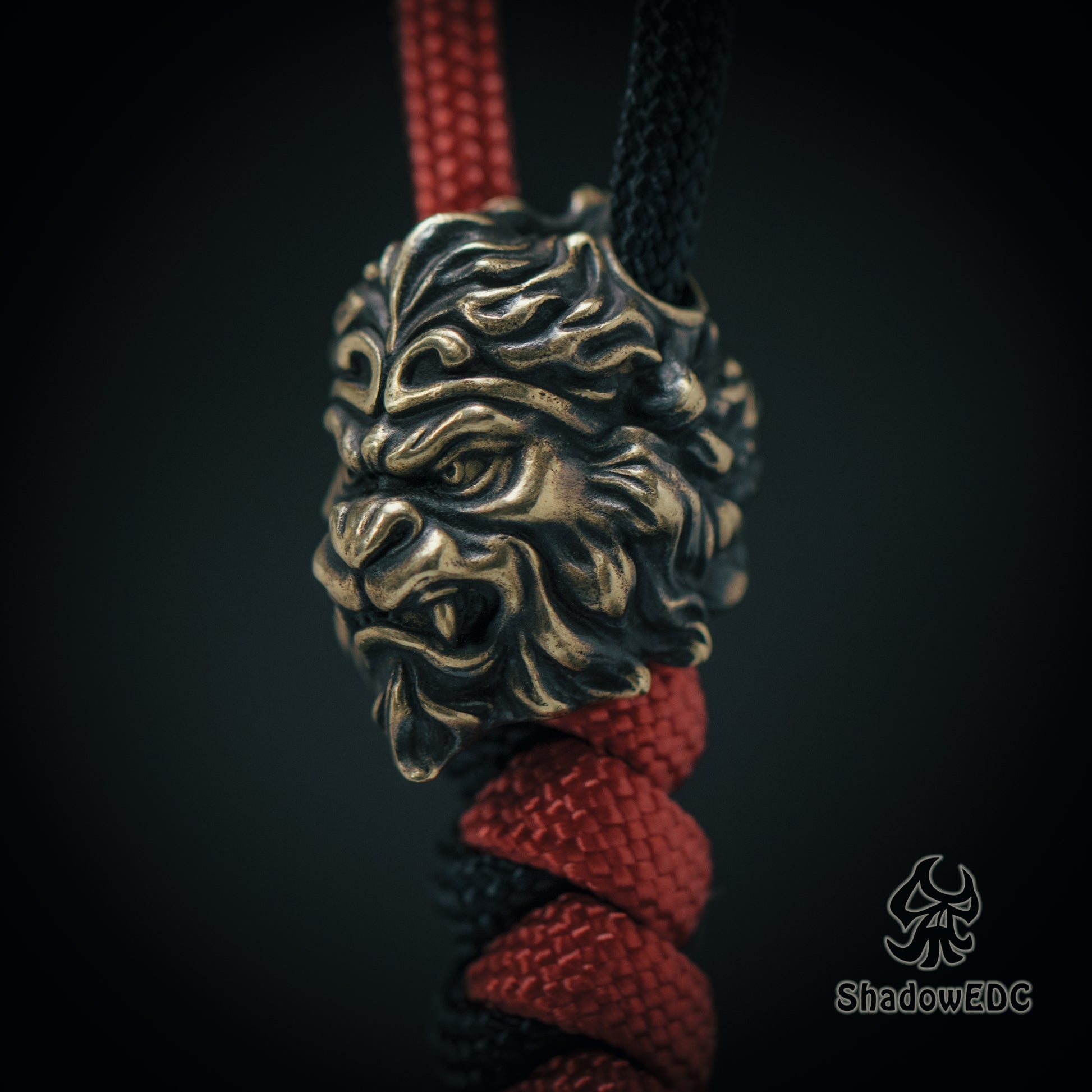 Monkey King Paracord Bead for Knife, lanyard Pendants，custom beads，550 Paracord， Bracelet beads, and EDC Gears, ShadowEDC DIY Outdoor Survival Tool Accessories 