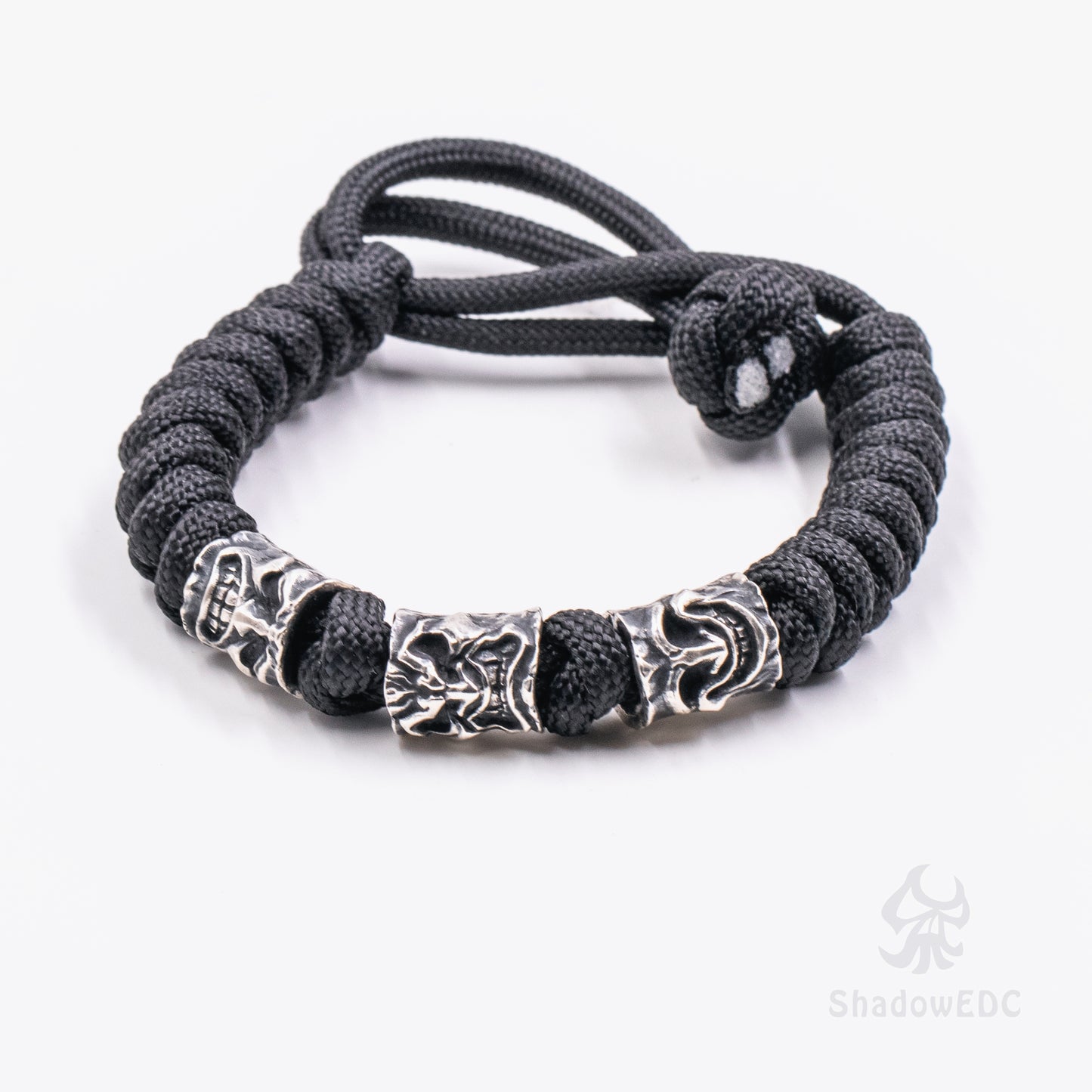 Sad Face, Happy Face or Angry Face Paracord Bead for Knife, lanyard Pendants，custom beads，550 Paracord， Bracelet beads, and EDC Gears, ShadowEDC DIY Outdoor Survival Tool Accessories 