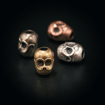 Skull_A Paracord Bead for Knife, lanyard Pendants，custom beads，550 Paracord， Bracelet beads, and EDC Gears, ShadowEDC DIY Outdoor Survival Tool Accessories 