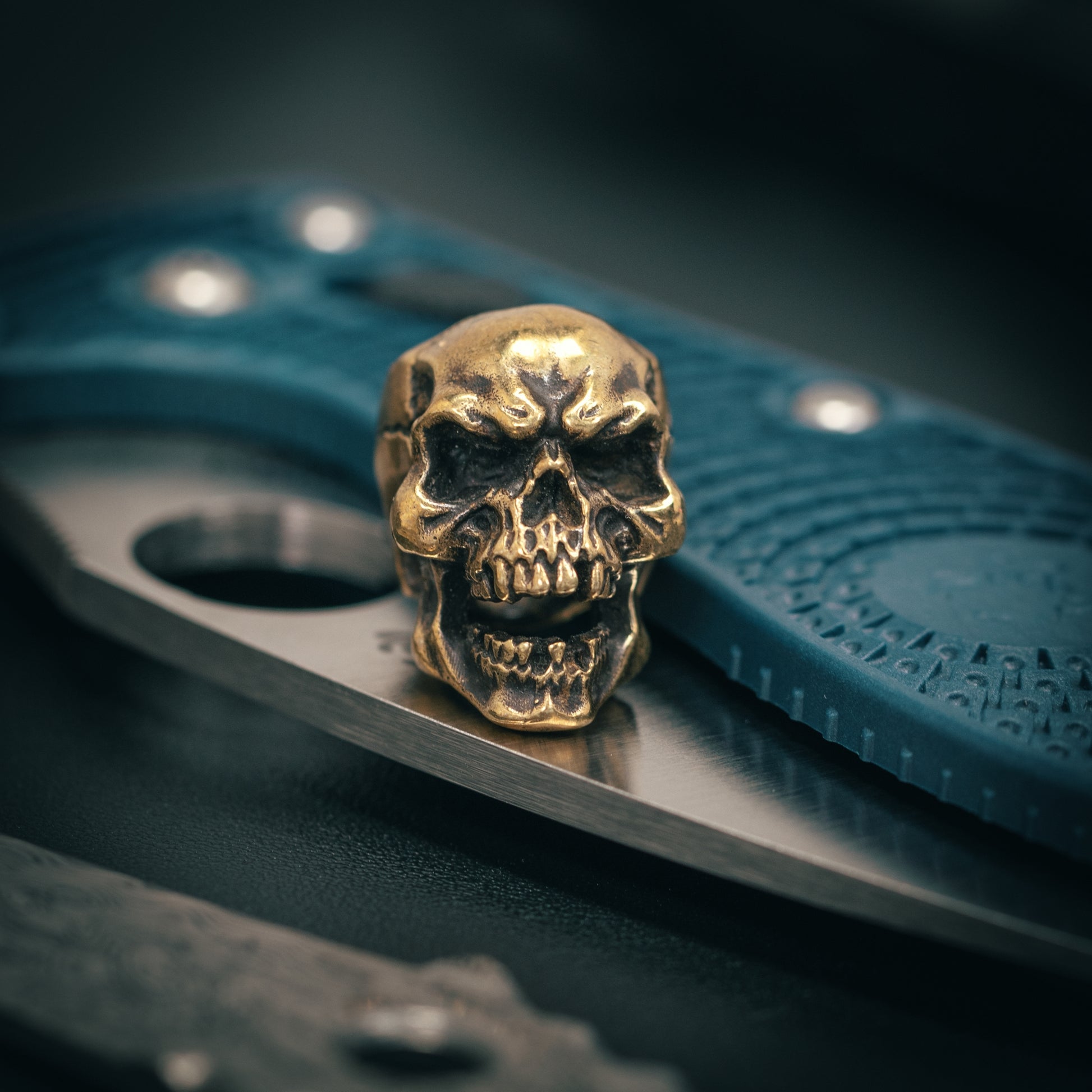 Skull Paracord Bead for Knife, lanyard Pendants，custom beads，550 Paracord， Bracelet beads, and EDC Gears, ShadowEDC DIY Outdoor Survival Tool Accessories 