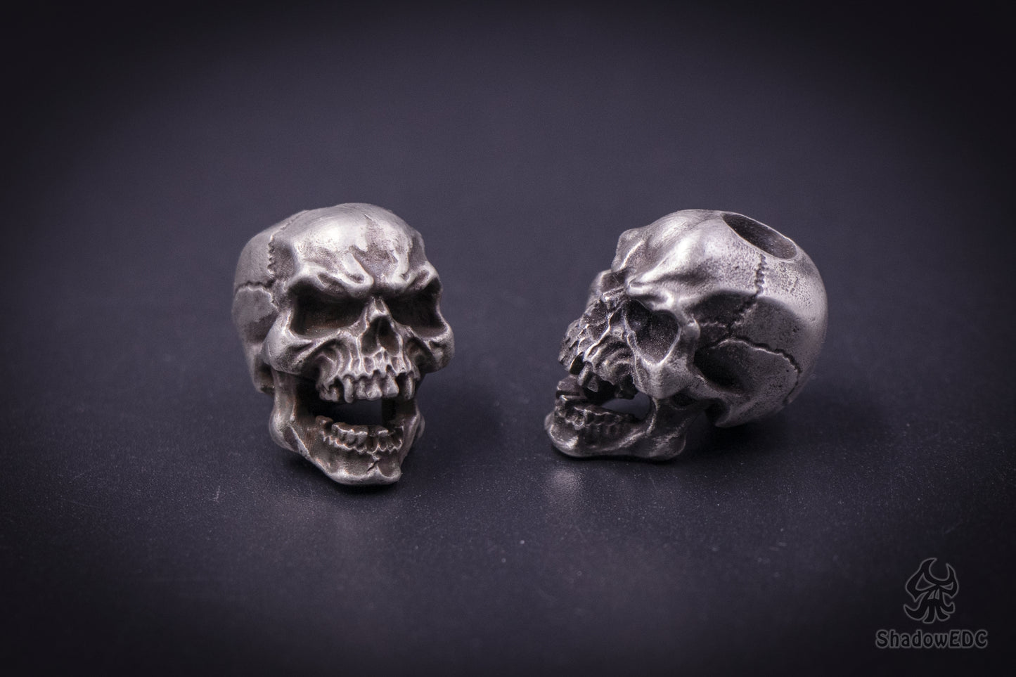 Skull Paracord Bead for Knife, lanyard Pendants，custom beads，550 Paracord， Bracelet beads, and EDC Gears, ShadowEDC DIY Outdoor Survival Tool Accessories 