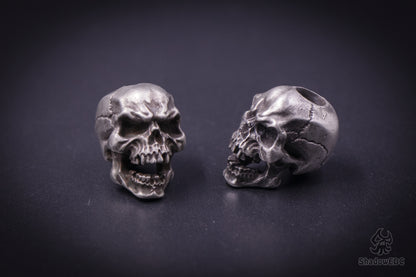 Skull Paracord Bead for Knife, lanyard Pendants，custom beads，550 Paracord， Bracelet beads, and EDC Gears, ShadowEDC DIY Outdoor Survival Tool Accessories 