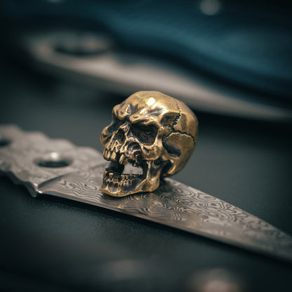 Skull Paracord Bead for Knife, lanyard Pendants，custom beads，550 Paracord， Bracelet beads, and EDC Gears, ShadowEDC DIY Outdoor Survival Tool Accessories 