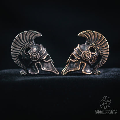 Spartan Helmet Paracord Bead for Knife, lanyard Pendants，custom beads，550 Paracord， Bracelet beads, and EDC Gears, ShadowEDC DIY Outdoor Survival Tool Accessories 