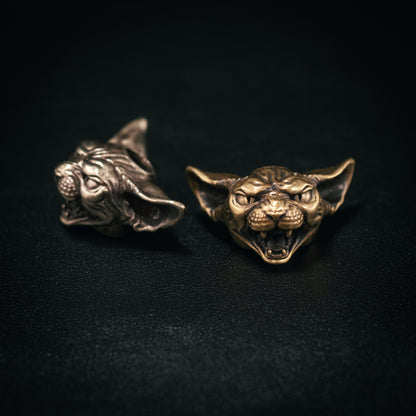 The sphinx cat Egypt Patronus Paracord Bead for Knife, lanyard Pendants，custom beads，550 Paracord， Bracelet beads, and EDC Gears, ShadowEDC DIY Outdoor Survival Tool Accessories 