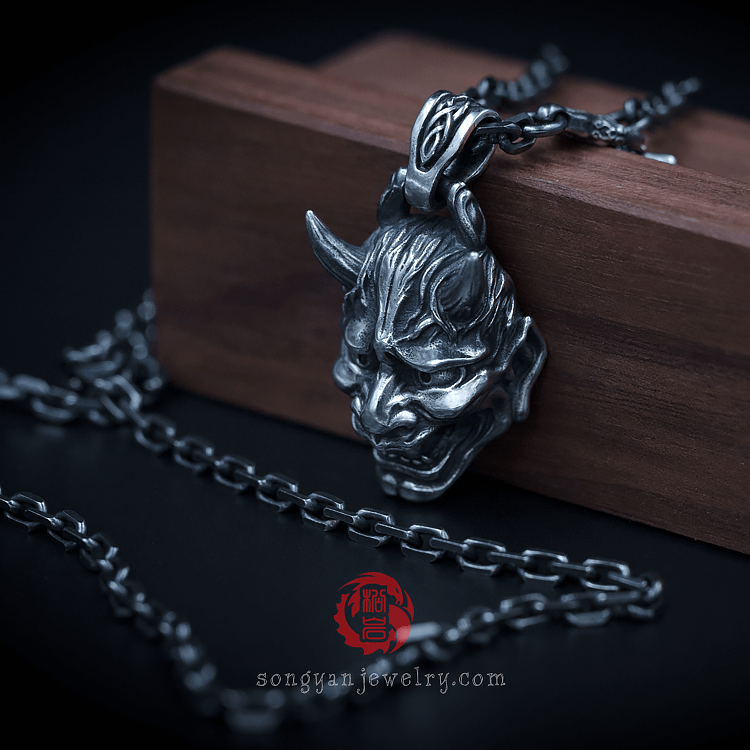 Hannya Silver Pendant