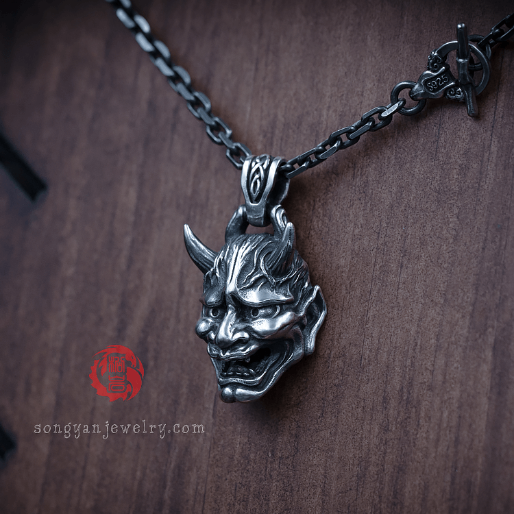 Hannya Silver Pendant