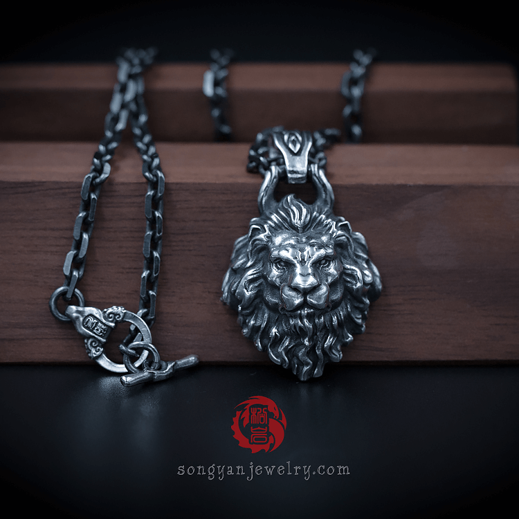 Lion Silver Pendant