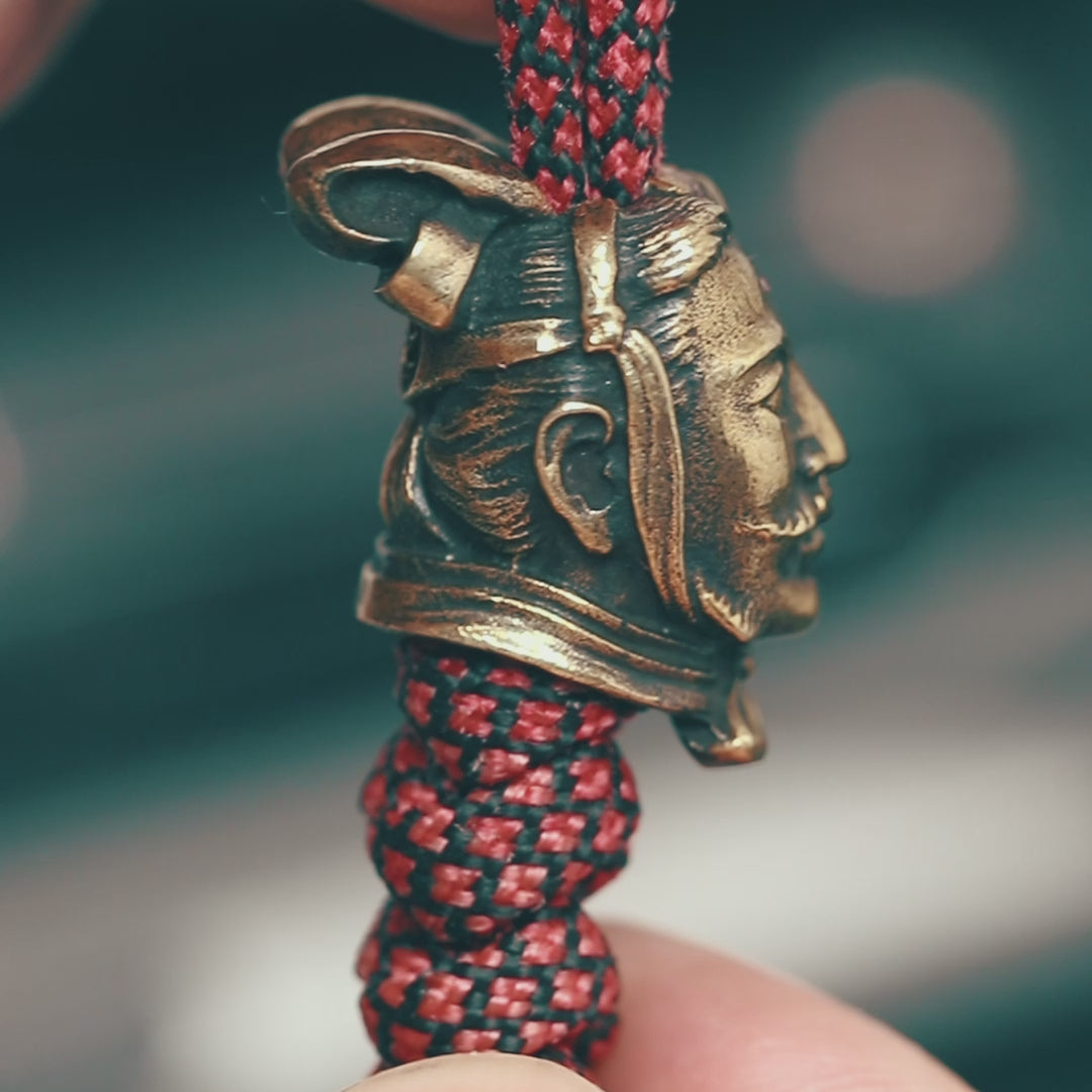 Chinese terracotta army Paracord Bead for Knife, lanyard Pendants，custom beads，550 Paracord， Bracelet beads, and EDC Gears, ShadowEDC DIY Outdoor Survival Tool Accessories 