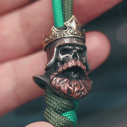 Viking Skeleton King Paracord Bead