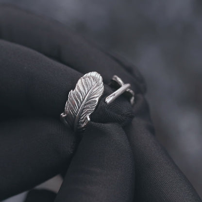 Feather Silver Ring