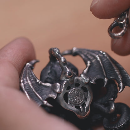 The Myth of Cthulhu Silver Pendant