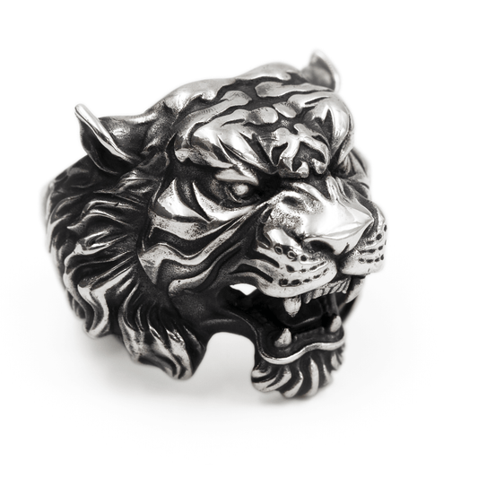 Silver Tiger Ring