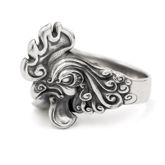 Silver Rooster Ring