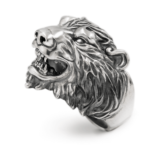 Bear Silver Ring