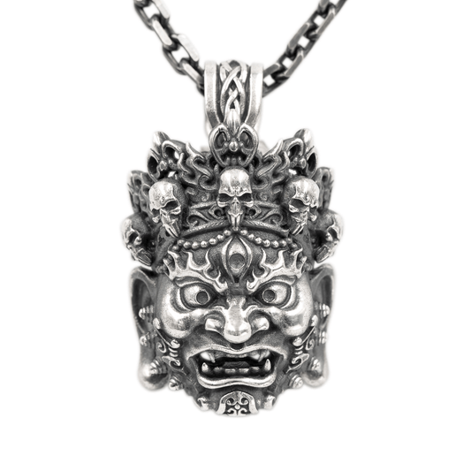 Mahakala Silver Pendant